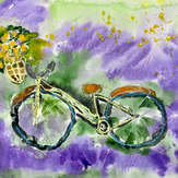 Рисунок "Весёлый велосипед" на конкурс "Конкурс детского рисунка "Весеннее настроение - 2022""