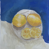 Рисунок "Лимоны на блюдце"