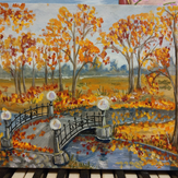 Рисунок "Осенний питерский парк"