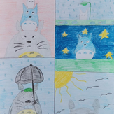 Рисунок "Тоторо" на конкурс "Конкурс детского рисунка "Персонажи Аниме""