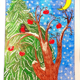Рисунок "краски зимы" на конкурс "Конкурс творческого рисунка “Свободная тема-2022”"