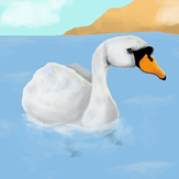 Рисунок "Лебедь"