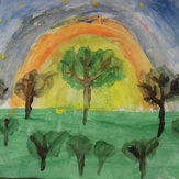 Рисунок "Пейзаж и деревья" на конкурс "Конкурс творческого рисунка “Свободная тема-2022”"