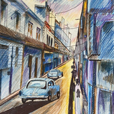 Рисунок "Любимый город" на конкурс "Конкурс творческого рисунка “Свободная тема-2024""