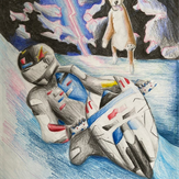 Рисунок "Путешествие в грозу" на конкурс "Конкурс творческого рисунка “Свободная тема-2024""