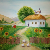Рисунок "Лето на Кубани" на конкурс "Конкурс рисунка "Лето - это маленькая жизнь""