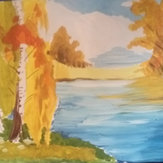 Рисунок "Осенний пейзаж" на конкурс "Конкурс творческого рисунка “Свободная тема-2019”"