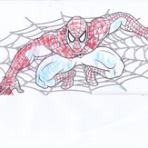 Рисунок "Человек паук" на конкурс "Конкурс детского рисунка "Мультяшки 2017""