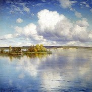 Озеро Крыжицкого. Описание картины