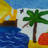 Рисунок "Дети на море" на конкурс "Второй конкурс детского рисунка по 3-й серии "Волшебные Сны""