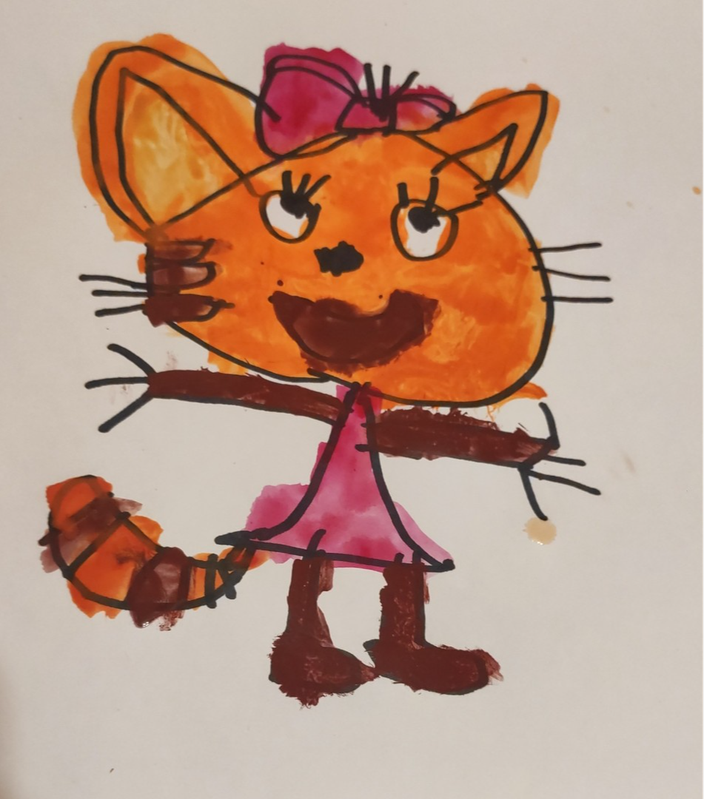 Детский рисунок - Карамелька