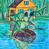 Рисунок "Неведома зверушка" на конкурс "Конкурс детского рисунка “Невероятные животные - 2018”"