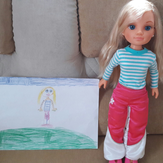 Рисунок "Моя кукла" на конкурс "Моя любимая игрушка!"