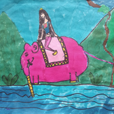 Рисунок "Волшебные сны" на конкурс "Конкурс детского рисунка "Рисовашки и друзья""