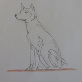 Рисунок "Бездомный пёс"