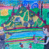 Рисунок "Москва - мой любимый город" на конкурс "Конкурс детского рисунка “Города - 2018” вместе с Erich Krause"