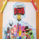 Рисунок "Brawl Stars" на конкурс "Конкурс рисунка - “Герои Brawl Stars”"
