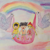 Рисунок "Навстречу радуге" на конкурс "Конкурс детского рисунка по 3-й серии "Волшебные Сны""