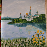Рисунок "Спасо-Яковлеский монастырь в Ростове Великом"