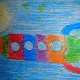 Рисунок "ракета для мелков" на конкурс "Конкурс детского рисунка "Рисовашки и друзья""