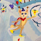 Рисунок "Золото" на конкурс "Конкурс детского рисунка “Спорт в нашей жизни”"