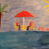 Рисунок "Моя семья на море" на конкурс "Конкурс детского рисунка "Моя семья 2017""