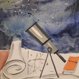 Рисунок "Когда я вырасту -  стану астрономом" на конкурс "Конкурс детского рисунка “Когда я вырасту... 2018”"