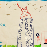 Рисунок "моё детство" на конкурс "Конкурс детского рисунка “Города - 2018” вместе с Erich Krause"