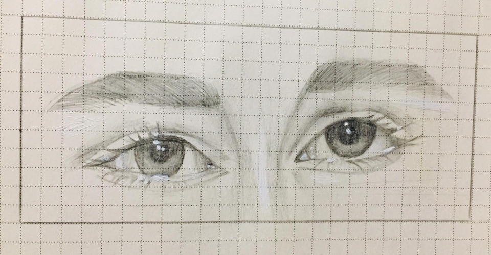 Детский рисунок - Глаза