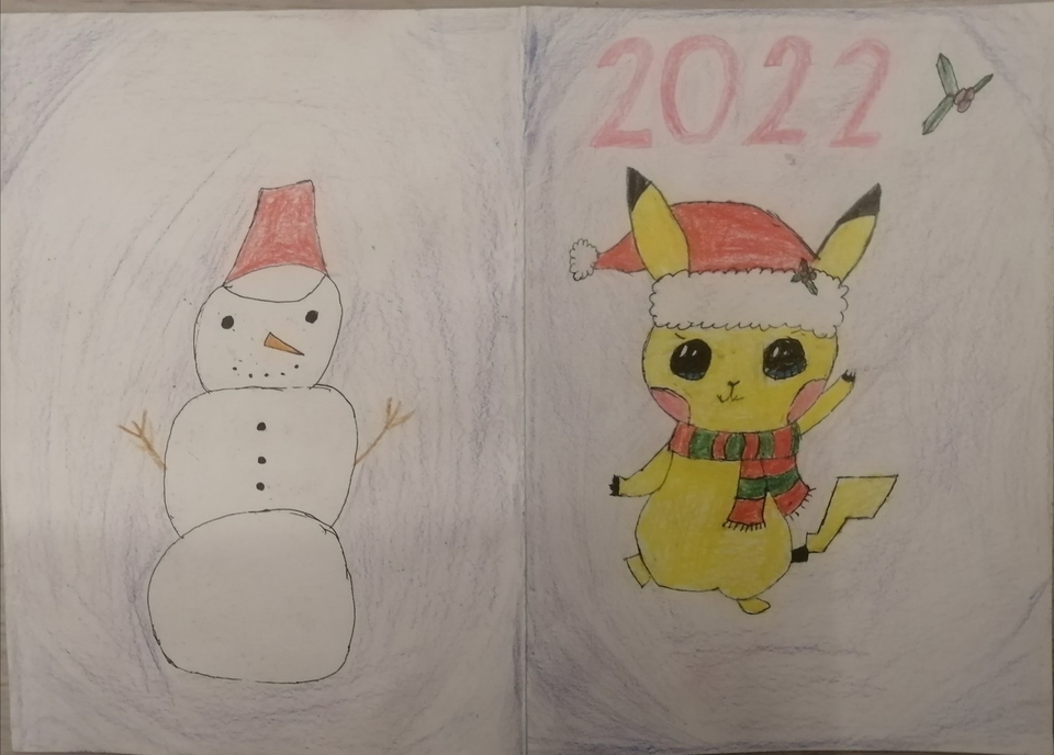 Детский рисунок - Новогоднее