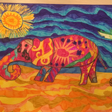 Рисунок "Путешествие слоника" на конкурс "Третий конкурс детского рисунка по 2-й серии «Верный Слоник»"