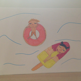 Рисунок "Как я провела своё лето" на конкурс "Конкурс детского рисунка “Как я провел лето - 2020”"