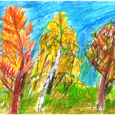 Рисунок "Осенний лес" на конкурс "Конкурс рисунка "Осенний листопад 2017""