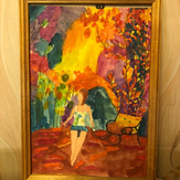 Рисунок "Осенняя прогулка" на конкурс "Конкурс творческого рисунка “Свободная тема-2020”"