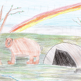 Рисунок "мишка в лесу" на конкурс "Конкурс творческого рисунка “Свободная тема-2019”"