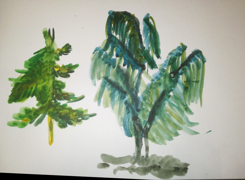Детский рисунок - Деревья