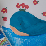 Рисунок "Цветочный кит"