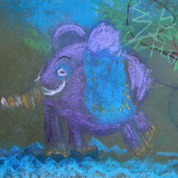 Рисунок "Сиреневый слоник"