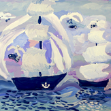 Рисунок "Путешествие по морям" на конкурс "Конкурс детского рисунка “Чудесное Лето - 2019”"