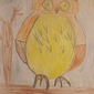 Сова на дереве, Анна Хопта, 4 года