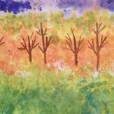 Рисунок "Осень золотая" на конкурс "Конкурс детского рисунка “Сказочная осень - 2018”"