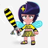 Рисунок "Биби пчела" на конкурс "Конкурс рисунка по игре Brawl Stars - “Биби и Беа: Герой или злодей?”"