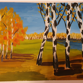 Рисунок "Осенний лес" на конкурс "Конкурс творческого рисунка “Свободная тема-2020”"