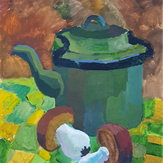 Рисунок "Чайник с грибами" на конкурс "Конкурс детского рисунка "Рисовашки и друзья""