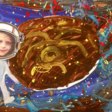 Рисунок "Планета Токсик" на конкурс "Конкурс детского рисунка “Таинственный космос - 2018”"