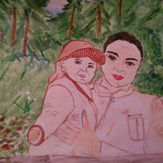 Рисунок "С любимой мамой" на конкурс "Конкурс детского рисунка "Моя семья 2017""