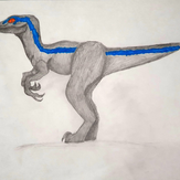 Рисунок "Динозавр Блу" на конкурс "Конкурс творческого рисунка “Свободная тема-2019”"