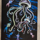 Рисунок "Из глубины морей" на конкурс "Конкурс творческого рисунка “Свободная тема-2022”"