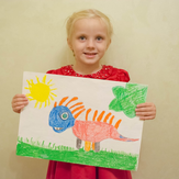 Рисунок "Зубастик" на конкурс "Конкурс детского рисунка “Невероятные животные - 2018”"