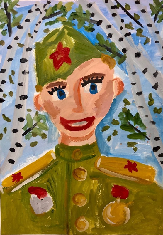 Детский рисунок - Сын полка
